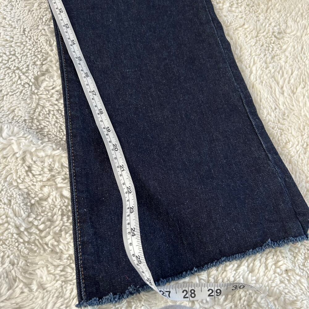 Gap Womens 70's Flare Dark Denim Jeans 14 Casual Cotton Preppy Teacher Business - Picture 5 of 7